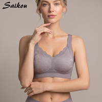 Nouveau soutien-gorge confortable grande taille push-up à couvrance totale pour femme, avec soutien doux, dos en U, sans couture et invisible