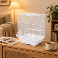 Fabrication sur mesure en gros de petites cages à oiseaux décoratives chinoises pour oiseaux, perroquets