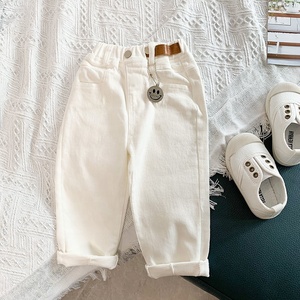 MOQ 1 <span class=keywords><strong>pantaloni</strong></span> <span class=keywords><strong>bianchi</strong></span> personalizzati per bambini primavera autunno Jeans per bambini ragazze <span class=keywords><strong>pantaloni</strong></span> Casual per bambini 2 3 4 5 anni <span class=keywords><strong>pantaloni</strong></span> per bambini - Product Image 2