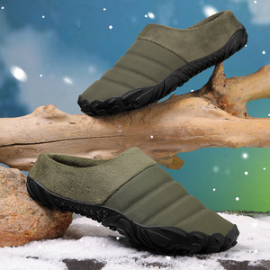 Winter Plush Slippers Closed Toe <b>Rubber</b> Outsole Anti Slip Indoor Outdoor Wear Unisex Size 36-48 - Product Image 4