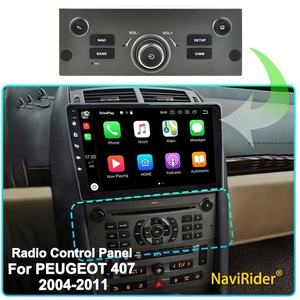 OEM stile autoradio pannello di controllo per controllare lo schermo Android per <span class=keywords><strong>Peugeot</strong></span> <span class=keywords><strong>407</strong></span> 2004 - 2011 auto Video Player colore nero/grigio - Product Image 6