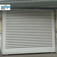 Porte de volet roulante commerciale lattes de polycarbonate porte assortie petite boîte de couverture porte de volet roulante télécommandée