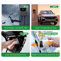 Chargeur EV étanche 48A Type 1 11,5 KW AC J1772 Station de recharge pour véhicules électriques avec contrôle RFID et application