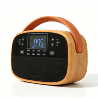 Radio numérique portable AM/FM/BT/MP3 avec réglage automatique ATS, 6 modes d'égalisation, double alimentation et affichage négatif