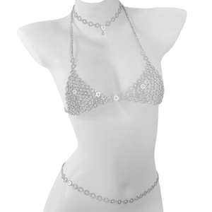 Cadenas para mujer Luxury flash Diamond Fashion Show party <span class=keywords><strong>Europa</strong></span> y los Estados Unidos sexy exagerado Bikini Body chain Set - Product Image 1