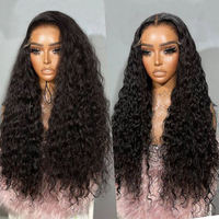 Perruques en cheveux humains vierges transparentes HD 13x4 Lace Front sans colle, à ondulations profondes, pour femme