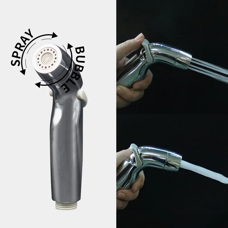 Hand Shower Head Bidet Handheld Sprayer Faucet Toilet Plastic Handle Shattaf Toilet Bidet Sprayer Set