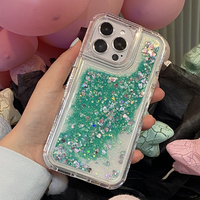 2023 luxe paillettes bling bling 3 en 1 anti-choc sables mouvants étui de téléphone portable pour redmi note12s 12pro 12