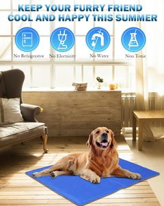 Tapis rafraîchissant pour chien avec fonction lit pour animaux de compagnie, design imprimé moderne - Product Image 2