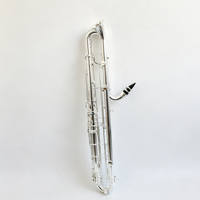 Focustyle FBC-700 Contrabass Clarinet Cupronickel Silver Plated Blue Needle Springs Leather Pads Woodwind