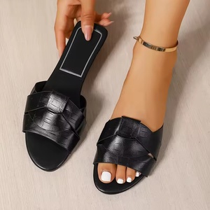  Luxury Genuine Leather Slippers High End Fashion <b>Slide</b> Sandals Comfortable Home Outdoor Slippers durable shoes soft shoes - Product Image 5