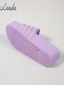 2025 gran oferta sandalias de plataforma tira de lentejuelas correa cruzada punta abierta suela gruesa cuña tacón grueso sandalias de gelatina colores caramelo sólido - Product Image 6