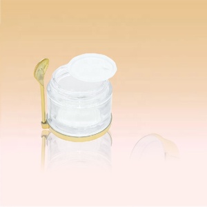 30g 50g 80g Luxuriöses Leeres Kleines Glas-Kosmetikdöschen mit Deckel und Löffel für Hautpflege-Verpackung Körperbutter Gesichtsbalsam - Product Image 5