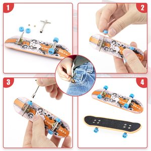 Ensembles de Scènes Combinées pour Skateboard à Doigts DIY, Pièces de Rampe de Skatepark, <span class=keywords><strong>Tech</strong></span> <span class=keywords><strong>Deck</strong></span> Professionnel, Jouets Nouveauté, Cadeau pour Enfants - Product Image 5