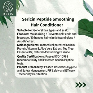 Fabricante de Acondicionador Capilar con Péptidos de Sericina de Marca Privada OEM/ODM, Tratamiento Capilar Suavizante con Brevete Biológico, Certificado ISO 10993 - Product Image 3