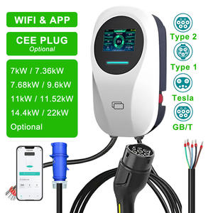 Cargador para Vehículos Eléctricos Tipo 2 IP67, 250 V, 220 Voltios, 22 kW, Enchufe Americano Tipo 1, 32 A, 30 A, 24 A, 10-30, 50 A, Monofásico, 60 A - Product Image 1