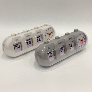 Chất Lượng Cao Thiết Kế Mới Đơn Giản Hiện Đại Độc Đáo Retro Ngắn Gọn Đơn Giản Cube Đẹp Bàn Tường Tự Động Lật Đồng Hồ Giá Bán Buôn - Product Image 3