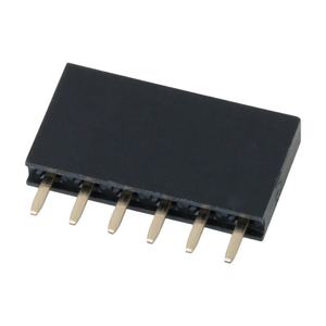 0.64x0.4SQ 6P H= 8.5 Female Single Row Straight Header Strip Socket Row Pin Connector Pitch 2.54mm Straight Needle Connector - Product Image 1