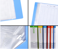Classeur en plastique transparent imperméable A4 10/20/30/40/60/80/100 pour documents, fournitures de papeterie, bureau