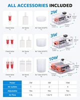 Seaoura SR-201 Pompe à air silencieuse pour aquarium, mini-générateur d'oxygène réglable à 1 sortie pour poissons, vente en gros