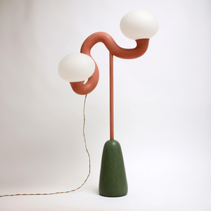 Lampe sur pied design moderne, base en plastique LED, lumière blanc chaud, lampe sur pied pour salon, grande taille, température de couleur 2700K - Product Image 5