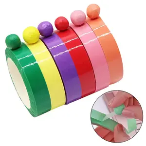Decompression Sticky Rolling Ball Silicone Adhesive Tape Candy Color Toys Tape For Gift