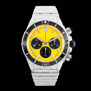 Reloj Cronógrafo Automático Mecánico para Hombre, Caja de Cerámica, Cristal de Zafiro, Correa de Acero Inoxidable, Reloj de Negocios - Product Image 1