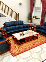 Tapis de salon de style luxueux, faits à la main, doux, antidérapants, tapis de décoration de luxe pour la maison
