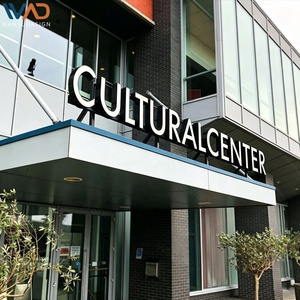 Letrero LED con Certificación UL, Letras 3D de Canal, Letrero Acrílico Iluminado Frontalmente para Exhibición de Nombre de Empresa, Letrero con Logotipo para Exteriores - Product Image 3