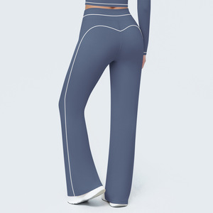 <span class=keywords><strong>Pantalones</strong></span> Anchos <span class=keywords><strong>de</strong></span> Cintura Alta con Tacto Suave, <span class=keywords><strong>de</strong></span> Secado Rápido, Ajuste Holgado, Casuales, <span class=keywords><strong>de</strong></span> Nailon y Spandex, para Deportes, Actividades al Aire Libre, Correr y Fitness - Product Image 6