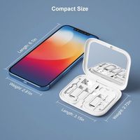 Boîte de rangement multifonctionnelle 5-en-1 pour câbles de données avec support de téléphone 60W et kit de voyage, personnalisable avec logo de marque – Meilleures ventes