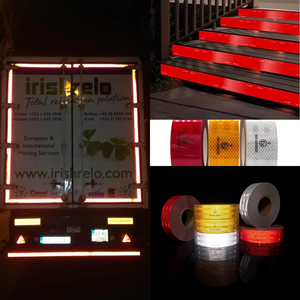 Cinta DE SEGURIDAD reflectante Marca DE SEGURIDAD reflectante de alta intensidad Tira de advertencia autoadhesiva Cinta DE SEGURIDAD impermeable - Product Image 4