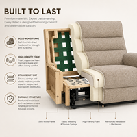 Fauteuil inclinable électrique moderne de luxe en chenille avec dossier à niveaux, chaise d'appoint inclinable électrique pour salon