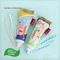 Jouet interactif pour chat en forme de dentifrice rose à la catnip, pour le divertissement autonome des chats, accessoires d'entraînement pour animaux de compagnie