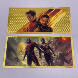 Colección de personajes de películas famosas de EE. UU. Boleto Chapado en tarjeta de superhéroe de plástico dorado para regalo agradable para fanáticos - Product Image 5