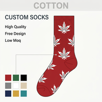 Chaussettes de sport en coton peigné OEM de haute qualité, personnalisables avec logo, douces et confortables, en jacquard, pour femmes et hommes