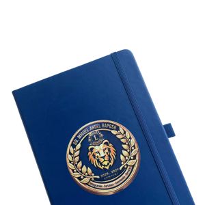 Carnet A5 en cuir PU à reliure cousue, personnalisable avec logo, idéal pour le bureau, haute qualité, facile à écrire sur - Product Image 2