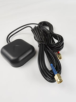 Antenne carrée combinée 2-en-1 4G LTE GNSS, antenne à double alimentation auto-adhésive avec connecteur SMA pour voiture et IoT industriel