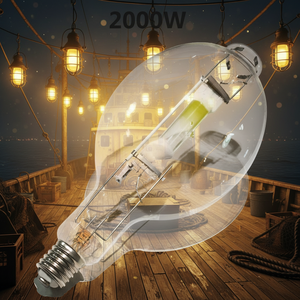 Projecteur HST E40 2000W à halogénures métalliques en verre 3000K-4000K pour la pêche au calmar et au saumon sur bateau <span class=keywords><strong>marin</strong></span> - Product Image 2