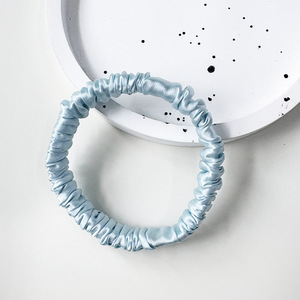 Hot Selling <strong>Small</strong> Hair <strong>Scrunchies</strong> 1cm100 Mulberry Hair Band <strong>Scrunchies</strong> Without Pulling Hair <strong>Silk</strong> Satin Band Ponytail Accessories - Product Image 5