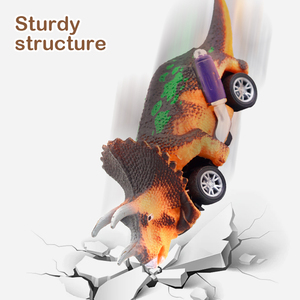 JinYing Fun - Vehículos de Juguete de Dinosaurios Surtidos, Mini Coches y Camiones de Retroceso para Niños - Product Image 5