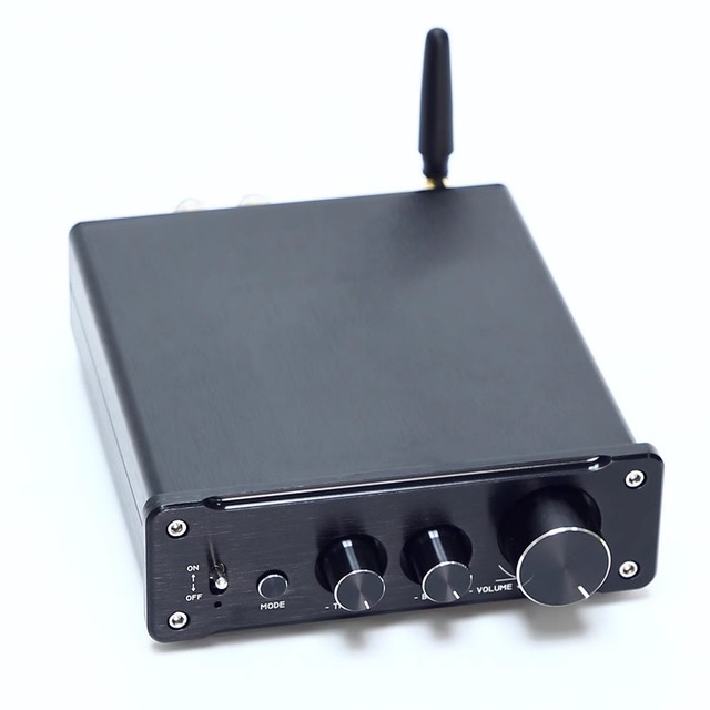 VIRE Home Audio 300W TPA3255 Aluminum Power Amplifier HiFi Class D Digital 2 Channel Stereo Mini 4-8 Passive Speaker