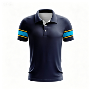 Maillot de rugby personnalisé pour homme, brodé et imprimé par sublimation, à manches courtes, grande taille, respirant, uniforme d'équipe – Vente en gros - Product Image 3