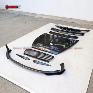 Kit carrosserie pour Bentley Continental GT style MSY en fibre de carbone sèche : diffuseur avant et arrière, jupes latérales, calandre principale, aileron arrière - Product Image 5