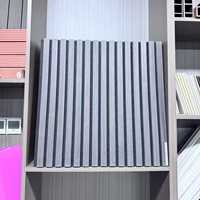 Panneaux acoustiques, panneaux muraux en MDF, lattes absorbant le son, design moderne, décoration pour la maison, le commerce, studio d'enregistrement