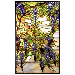 Diseño Escénico Personalizado, Vidrio Tiffany Sólido Hecho en China para Ventanas y Paredes en Nichos con Paneles Inferiores para Decoración - Product Image 3