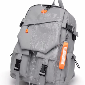 PLAYMAX PM184 Custom Logo Unisex Coated Oxford Fabric <b>Laptop</b> <b>Backpack</b> Day Use Fashion Casual Water Resistant Zipper Closure USB - Product Image 1