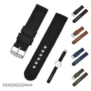 Fabricant de bracelets de <span class=keywords><strong>montre</strong></span> Ceinture de sécurité <span class=keywords><strong>Tissu</strong></span> Nylon <span class=keywords><strong>Bracelet</strong></span> en toile <span class=keywords><strong>Bracelet</strong></span> de <span class=keywords><strong>montre</strong></span> 16mm <span class=keywords><strong>18mm</strong></span> 20mm 22mm 24mm - Product Image 2