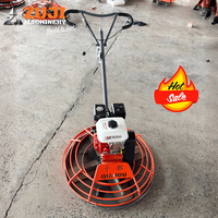 Peralatan Pemoles Beton Samping 5.5HP Bertenaga Bensin Mesin Lifan ZUJI ZJ90 Trowel Tepi Daya Tinggi 150RPM Kedalaman Kerja 10cm