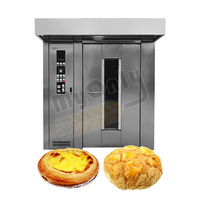 Horno rotativo de convección para panadería, horno comercial de 12, 16, 32, 36 y 64 bandejas